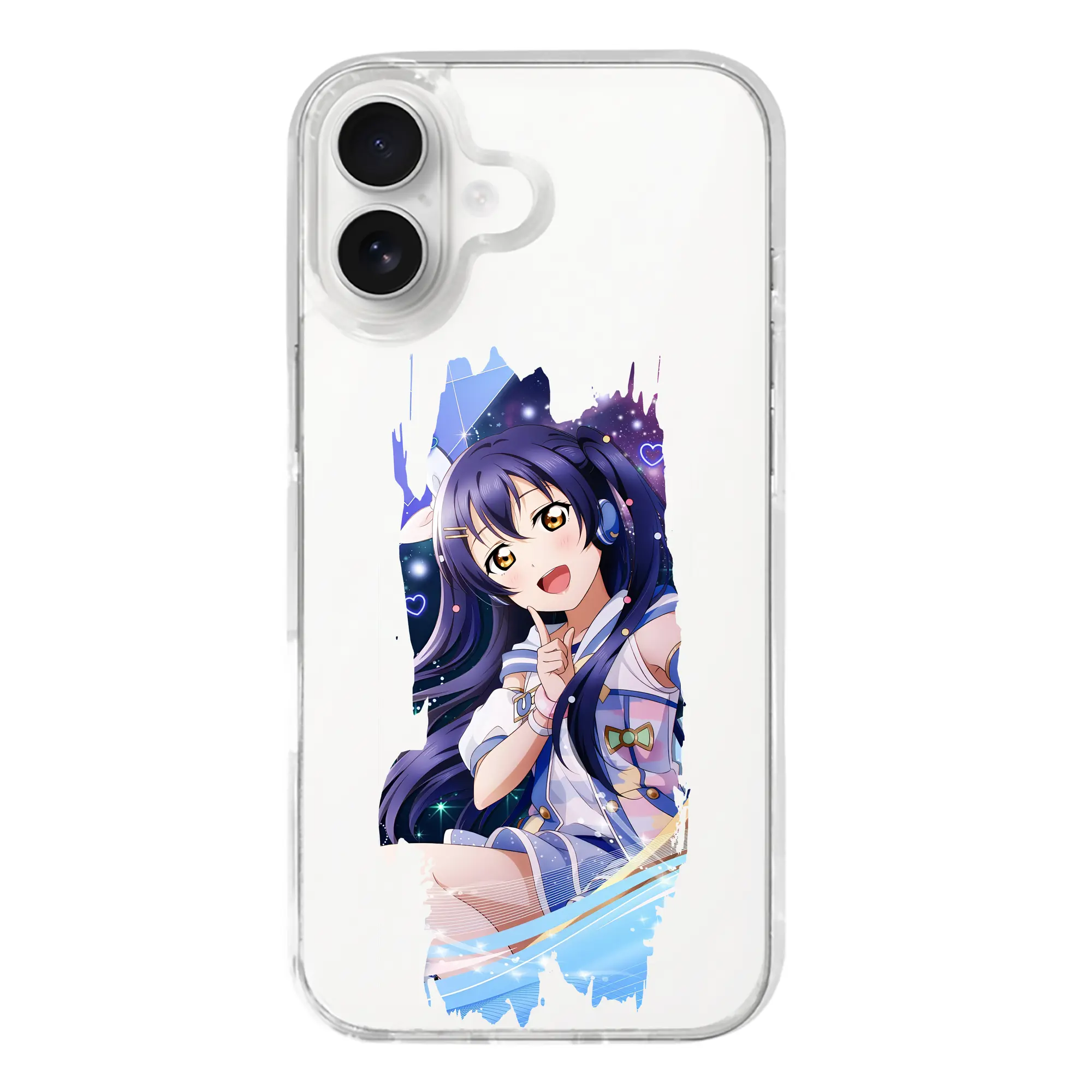 Love Live! グッズ,園田海未 - iPhone 17シリーズ 透明スマホケース – 薄型・耐衝撃・精密フィット保護カバー